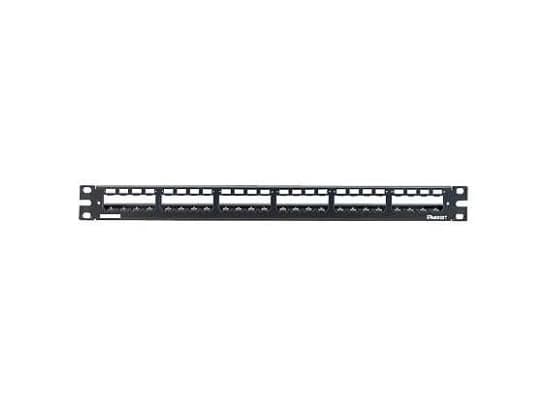Panduit 24-port metal modular patch panel, RJ-45, Rackmontering, 1U, 482,6 mm, 43,7 mm, 17,8 mm