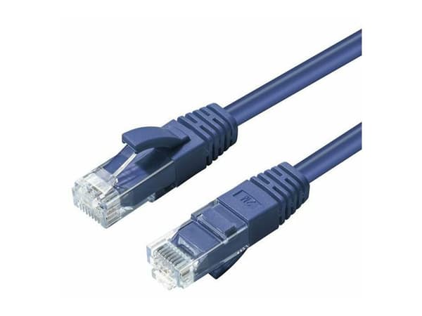 MicroConnect - Nettverkskabel - RJ-45 (hann) til RJ-45 (hann) - 1.5 m - UTP - CAT 5e - med støvel - blå