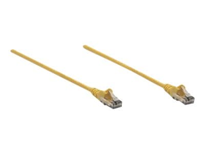 Intellinet - Patch-Kabel - RJ-45 (M) bis RJ-45 (M) - 45 cm - UTP - CAT 6 - geformt, ohne Haken - Gelb (342339)