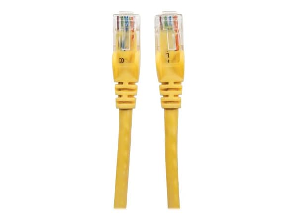 Intellinet - Patch-Kabel - RJ-45 (M) bis RJ-45 (M) - 45 cm - UTP - CAT 6 - geformt, ohne Haken - Gelb (342339)