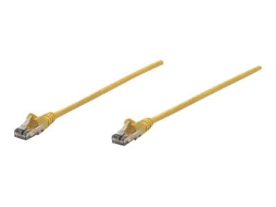 Intellinet - Patch-Kabel - RJ-45 (M) bis RJ-45 (M) - 45 cm - UTP - CAT 6 - geformt, ohne Haken - Gelb (342339)