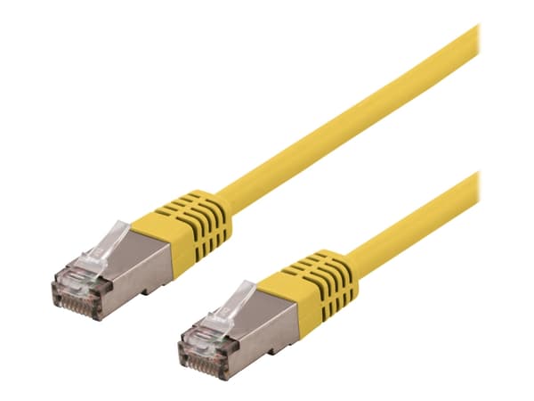 DELTACO STP-603GLAU - Liitäntäjohto - RJ-45 (uros) RJ-45 (uros) - 30 cm - taitettu suojaamaton kierretty pari (F/UTP) - CAT 6a - halogeeniton, muotoi