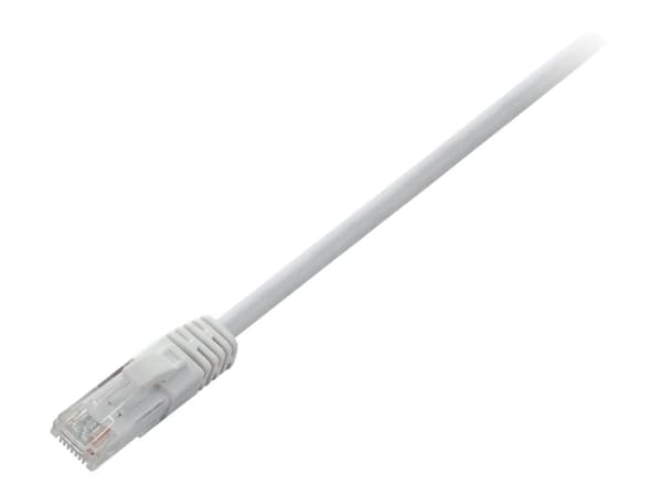V7 - Patch-kabel - RJ-45 (hane) till RJ-45 (hane) - 1 m - UTP - CAT 6 - formpressad, hakfri - vit
