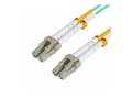 Miniatyrbilde 3 av 5: MicroConnect - Nettverkskabel - LC/UPC-multimodus (hann) til LC/UPC-multimodus (hann) - 5 m - fiberoptisk - 50 / 125 mikroner - OM3 - aqua-blå