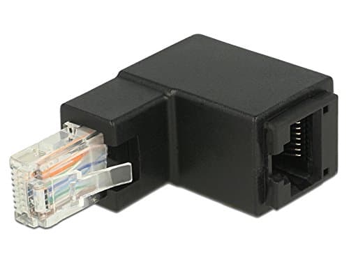 DeLOCK - Verkkosovitin - RJ-45 (uros) kulmikas RJ-45 (naaras) - UTP - CAT 6