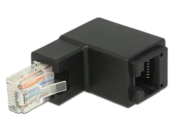 DeLOCK - Verkkosovitin - RJ-45 (uros) kulmikas RJ-45 (naaras) - UTP - CAT 6