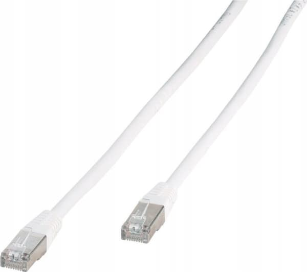 Vivanco CC N5 50 6 - Nettverkskabel - RJ-45 (hann) til RJ-45 (hann) - 5 m - foliebelagt uskjermet tvinnet kabelpar (F/UTP) - CAT 6 - formstøpt - hvit