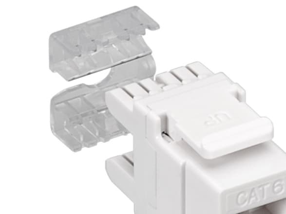 Goobay 95740, Flat, Hvit, RJ-45, IDC, Hunkjønn, Cat6