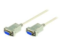 MicroConnect - Nollmodemkabel - DB-9 (hona) till DB-9 (hona) - 3 m