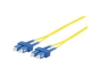 MicroConnect - Nettverkskabel - SC/PC-enkeltmodus (hann) til SC/PC-enkeltmodus (hann) - 5 m - fiberoptisk - 9 / 125 micron - OS1 - gul