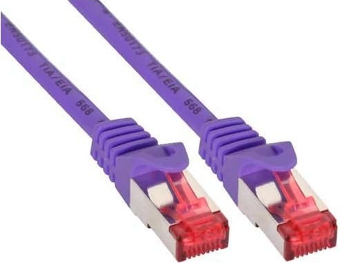 InLine 0.5m S-FTP/PIMF Cat.6, 0.5 m, Cat6, S/FTP (S-STP), RJ-45, RJ-45, RJ-45