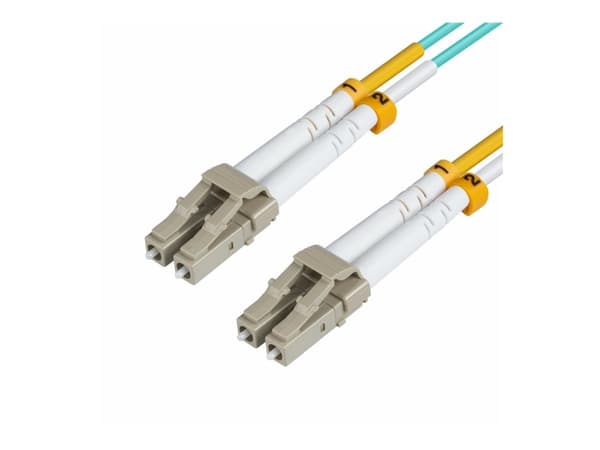 MicroConnect - Nettverkskabel - LC/UPC-multimodus (hann) til LC/UPC-multimodus (hann) - 0.5 m - fiberoptisk - 50 / 125 mikroner - OM3 - oransje
