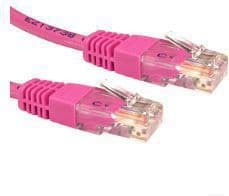 MicroConnect - Nettverkskabel - RJ-45 (hann) til RJ-45 (hann) - 5 m - 6 mm - UTP - CAT 6 - halogenfri, rund, flertrådet - rosa
