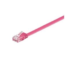MicroConnect - Nettverkskabel - RJ-45 (hann) til RJ-45 (hann) - 5 m - 6 mm - UTP - CAT 6 - halogenfri, rund, flertrådet - rosa