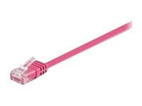 MicroConnect - Nettverkskabel - RJ-45 (hann) til RJ-45 (hann) - 5 m - 6 mm - UTP - CAT 6 - halogenfri, rund, flertrådet - rosa