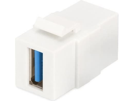 DIGITUS Professional DN-93404 - Modulär insättning - USB 3.0 Type A - kritvit, RAL 9003
