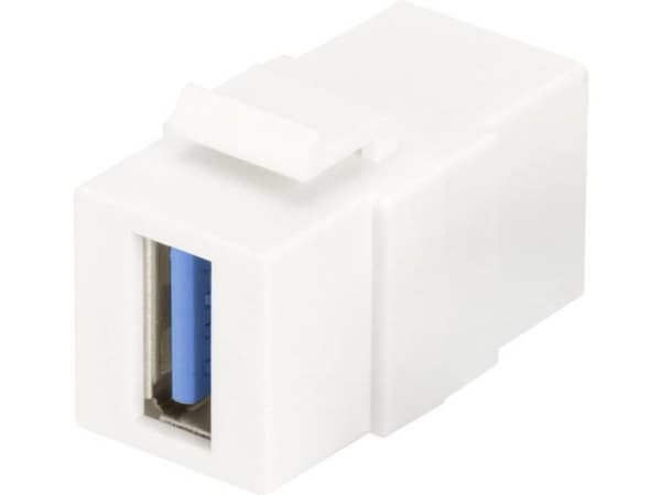 DIGITUS Professional DN-93404 - Modulär insättning - USB 3.0 Type A - kritvit, RAL 9003