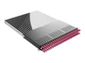 Miniatyrbilde 2 av 5: PATCHBOX PLUS+ SYSTEM OM4 - Fiberstyringssystem med tilbaketrekkbare stikksnorer - 1.7 m - LC x 24 - RAL 9005 - 1U - 19"