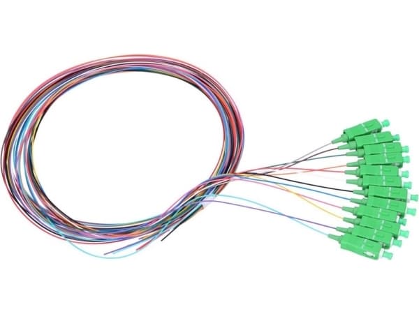Extralink - Rottehale - SC/APC enkelttilstand (han) - 1,5 m. - fiberoptik - G.657.A1 - 12 farver