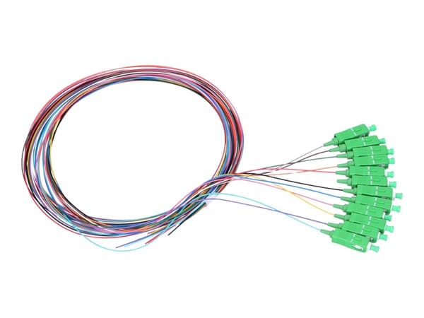 Extralink - Rottehale - SC/APC enkelttilstand (han) - 1,5 m. - fiberoptik - G.657.A1 - 12 farver