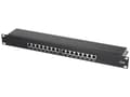 Miniatyrbilde 3 av 5: LogiLink NP0076, 10 Gigabit Ethernet, RJ-45, Cat6a, Sort, Metall, 1U