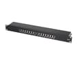Miniatyrbilde 2 av 5: LogiLink NP0076, 10 Gigabit Ethernet, RJ-45, Cat6a, Sort, Metall, 1U