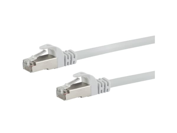 Schwaiger - Nätverkskabel - RJ-45 (hane) till RJ-45 (hane) - 1 m - SFTP - CAT 6 - fast - vit