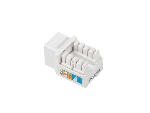 Lanberg KSU6-1090 - Modulinnlegg - CAT 6 - UTP - RJ-45 - hvit