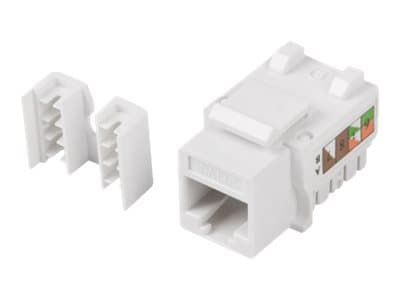 Lanberg KSU6-1090 - Modulinnlegg - CAT 6 - UTP - RJ-45 - hvit