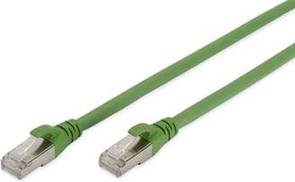 DIGITUS Professional PUR - Koblingskabel - RJ-45 (hann) til RJ-45 (hann) - 1 m - SFTP - CAT 6a - med støvel, halogenfri, formstøpt, uten hindringer,