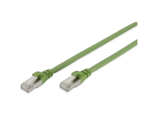 DIGITUS Professional PUR - Koblingskabel - RJ-45 (hann) til RJ-45 (hann) - 5 m - SFTP - CAT 6a - med støvel, halogenfri, formstøpt, uten hindringer,