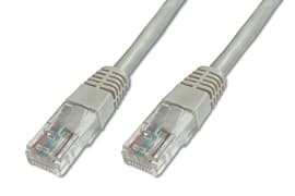 DIGITUS Premium - Koblingskabel - RJ-45 (hann) til RJ-45 (hann) - 1 m - UTP - CAT 5e - med støvel - grå