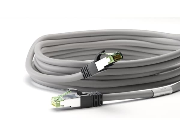 Goobay 55139, 5 m, Cat8.1, S/FTP (S-STP), RJ-45, RJ-45, Grå