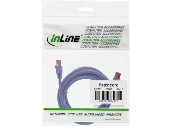 InLine 2m S-STP/PiMF Kat. 6,2 m, Cat6, S/FTP (S-STP), RJ-45, RJ-45