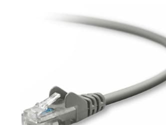 Belkin - Patchkabel - RJ-45 (han) til RJ-45 (han) - 15 m - UTP - CAT 5e - formet, knastfri, strenget - grå