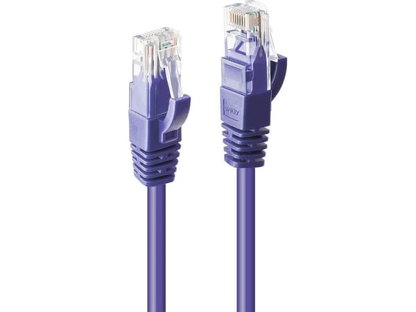 Lindy 48125, 5 m, Cat6, U/UTP (UTP), RJ-45, RJ-45, Fiolett