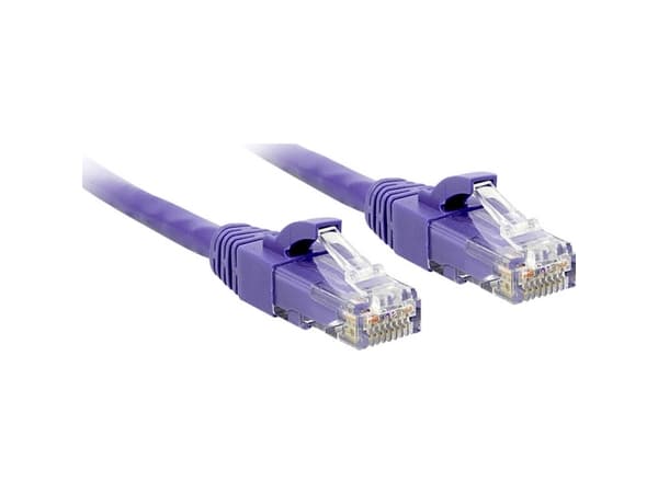 Lindy 48125, 5 m, Cat6, U/UTP (UTP), RJ-45, RJ-45, Fiolett