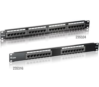 Equip 235316, RJ-45, Guld, Cat5e, Svart, Stativmontering, 1U Svart