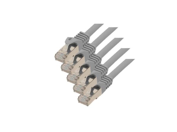 S/CONN Cat. 7 S/FTP 0.25 m, 0,25 m, Cat7, S/FTP (S-STP), RJ-45, RJ-45, Grå