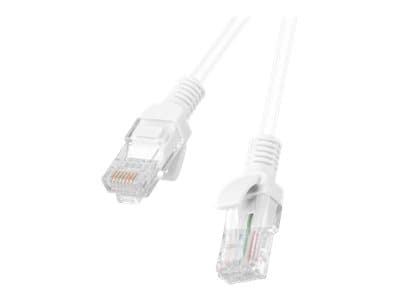 Lanberg - Koblingskabel - RJ-45 (hann) til RJ-45 (hann) - 15 m - 4.8 mm - UTP - CAT 5e - flertrådet, uten hindringer, formstøpt - RAL 9010, hvit