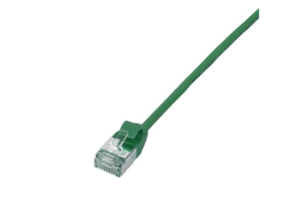 LogiLink Ultraflex SlimLine - Koblingskabel - RJ-45 (hann) til RJ-45 (hann) - 0.3 m - 3.8 mm - shielded PIMF - CAT 6a - formstøpt, med støvel, haloge