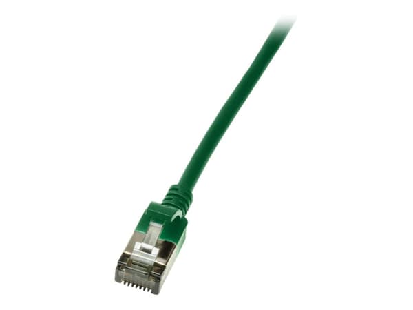 LogiLink Ultraflex SlimLine - Koblingskabel - RJ-45 (hann) til RJ-45 (hann) - 0.3 m - 3.8 mm - shielded PIMF - CAT 6a - formstøpt, med støvel, haloge
