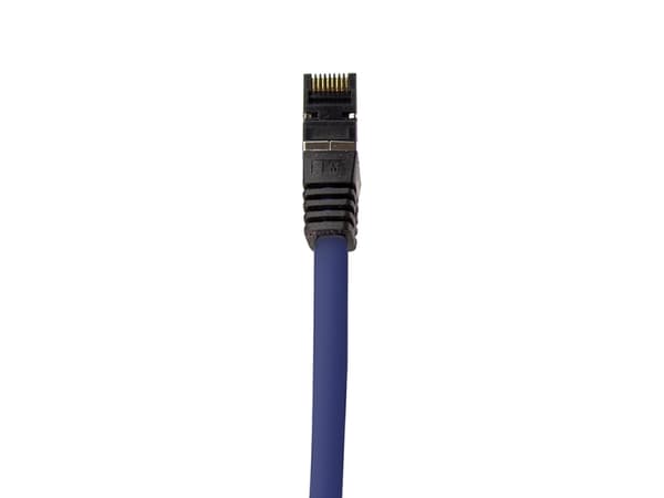LogiLink - Koblingskabel - RJ-45 (hann) til RJ-45 (hann) - 1.5 m - SFTP, PiMF - CAT 8.1 - halogenfri, formstøpt, rund, uten hindringer - blå