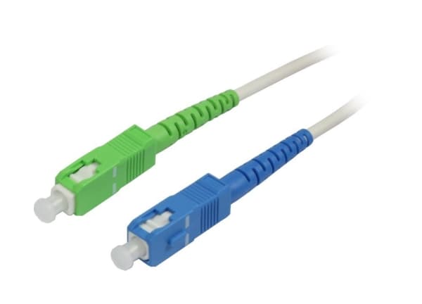 FO 1-fiber patchk. 5mtr.SC-SC(APC8Grad), 9/125u, skråskåret, Synergy21,