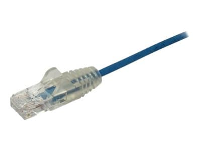 StarTech.com 2m Slim LSZH CAT6 Ethernet Cable, 10 Gigabit Snagless RJ45 100W PoE Patch Cord, CAT 6 10GbE UTP Network Cable w/Strain Relief, Blue, Flu