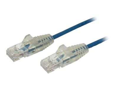 StarTech.com 2m Slim LSZH CAT6 Ethernet Cable, 10 Gigabit Snagless RJ45 100W PoE Patch Cord, CAT 6 10GbE UTP Network Cable w/Strain Relief, Blue, Flu