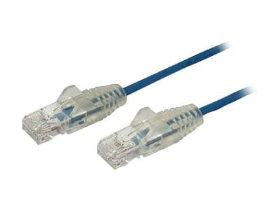 StarTech.com 2m Slim LSZH CAT6 Ethernet Cable, 10 Gigabit Snagless RJ45 100W PoE Patch Cord, CAT 6 10GbE UTP Network Cable w/Strain Relief, Blue, Flu