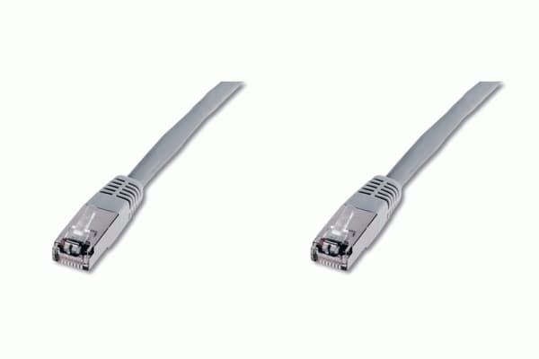 Digitus Patch Cable, SFTP, CAT5E, 1M, grey, 1 m, Cat5e, SF/UTP (S-FTP)