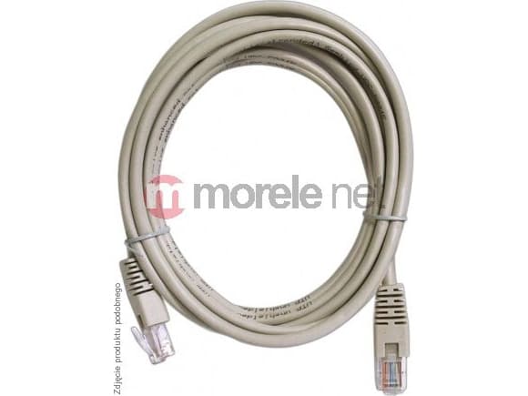 ART - Koblingskabel - RJ-45 (hann) til RJ-45 (hann) - 5 m - UTP - CAT 5e - med støvel - grå