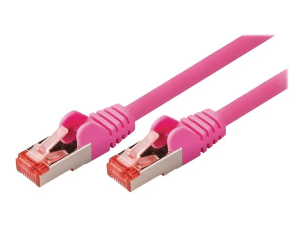 Nedis - Nettverkskabel - RJ-45 (hann) til RJ-45 (hann) - 15 m - SFTP - CAT 6 - formstøpt, rund - rosa
